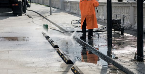 Parking Lot Pressure Washing in Odessa